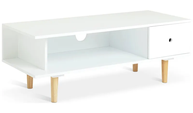 Habitat Cato 1 Drawer TV Unit - White