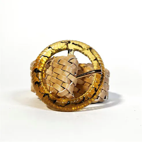 Glamorous Cream Woven-Belt