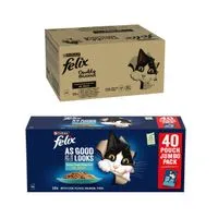 Felix As Good As It Looks Wet Cat Food + 40x85g Felix Wet Cat Food Free! *