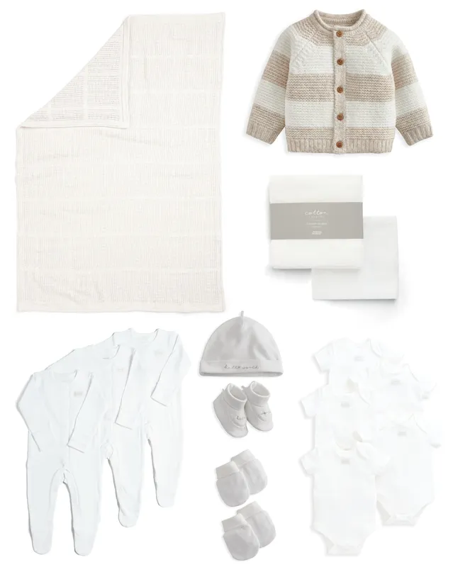 Mamas & Papas Newborn Essential Hospital Bundle (7 Piece) - White