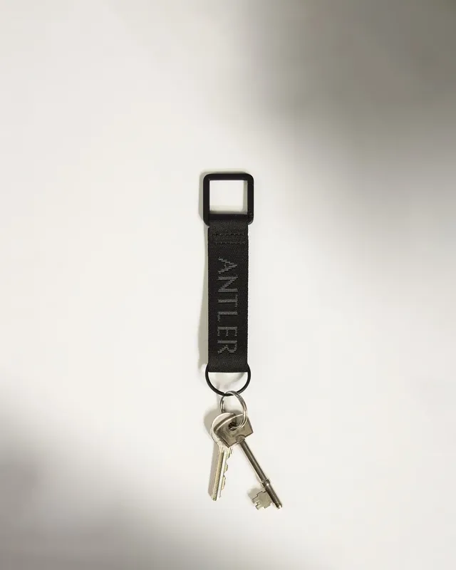 Antler Icon Keyring in Black