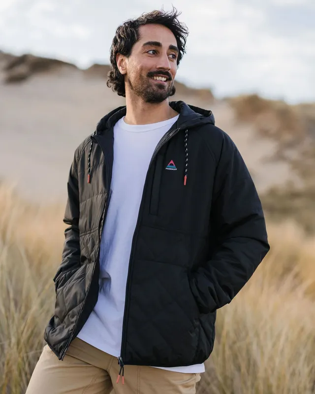 Passenger Clothing Dylan Insulated Full Zip Jacket - Black