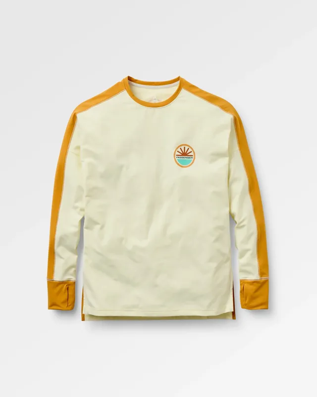 Passenger Clothing Chase The Light Drirelease® Active LS T-Shirt - Pale Yellow