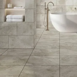 Wickes Livingstone Greige Matt Porcelain Wall & Floor Tile - 600 x 600mm