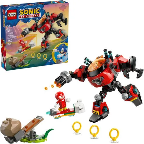 LEGO® Sonic the Hedgehog™ 77005 Knuckles vs. Dr. Eggman Egg Crusher Mech Toy Set