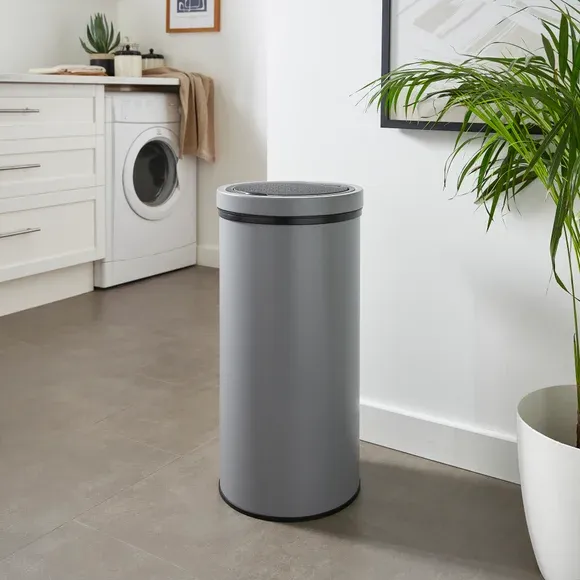 30L Press Top Round Bin