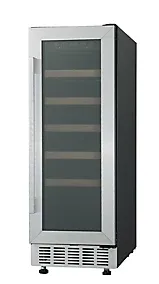 GoodHome BIWCS30UK Built-in & freestanding Wine cooler - Stainless steel effect