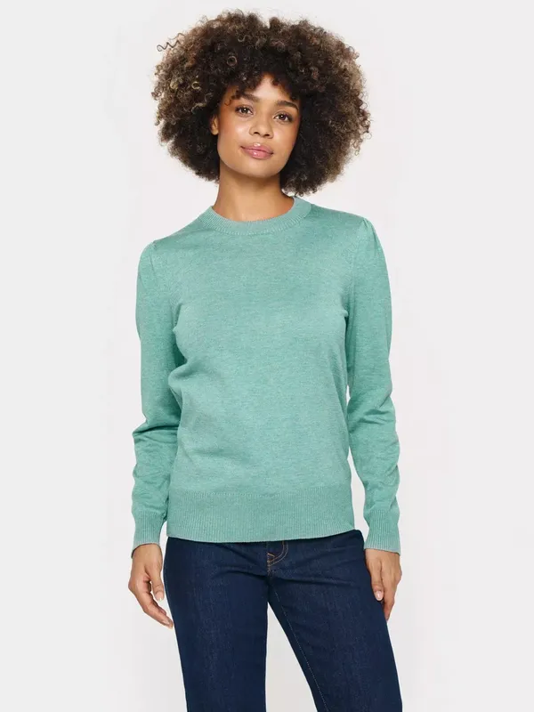 Saint Tropez Mila Long Sleeve Jumper, Blue Surf