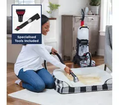 BISSELL PowerClean 2X 3112E Upright Carpet Cleaner - Grey & Red