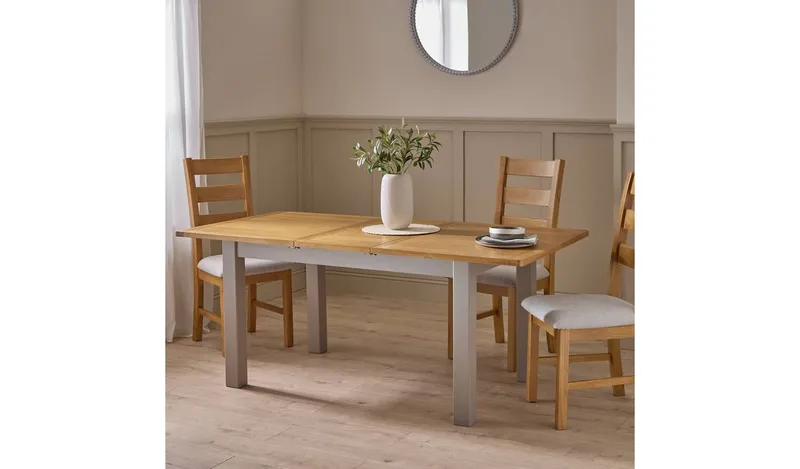 Argos Home Ashwell Extending 6 Seater Dining Table -Grey