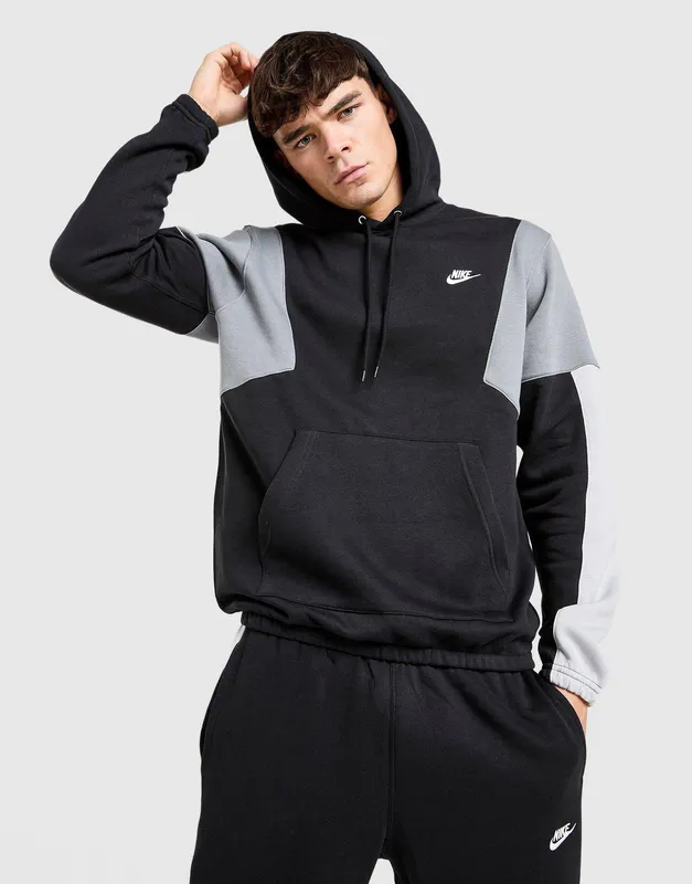Nike Club Fleece Colour Block Hoodie