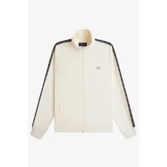 Fred Perry Mens Tape Poly Tracksuit Top