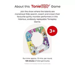 TONIES Tonieplay Monsters Talent Search Audio Game