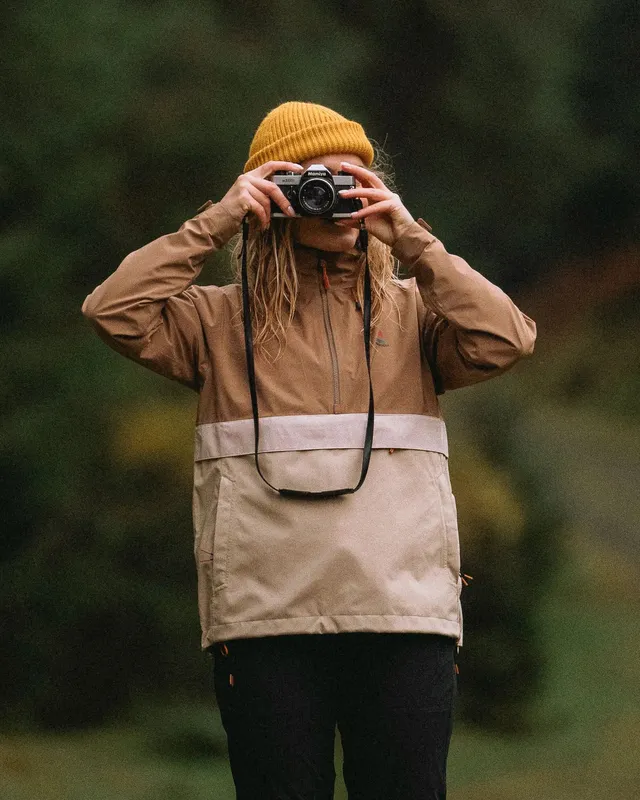 Passenger Clothing Skyline Waterproof Anorak - Caramel/Stone