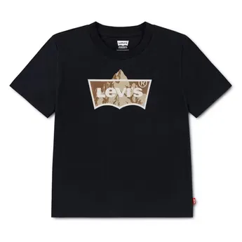 Levis Kids' Tallest Peak Batwing Cotton-Blend Short-Sleeve Crew-Neck T-Shirt