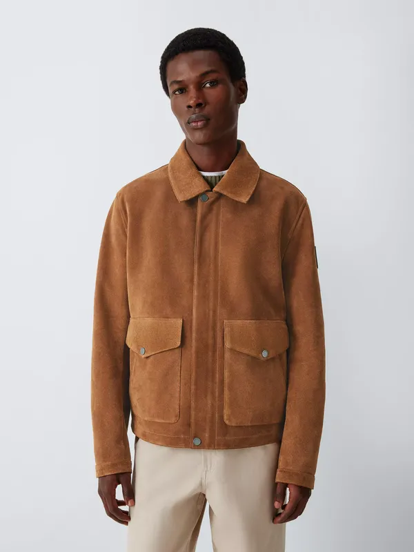 Belstaff Outland Calf Suede Jacket, Cork