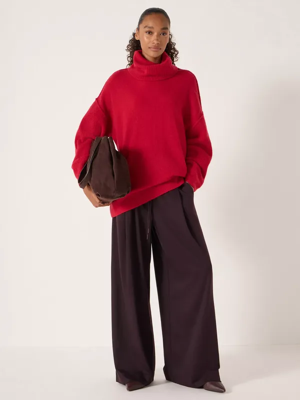 HUSH Meryl Roll Neck Wool Blend Jumper