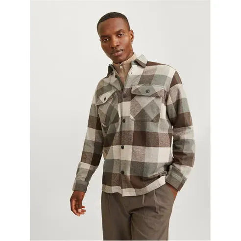 Jack and Jones Men's Raymond Long Sleeve Overshirt
