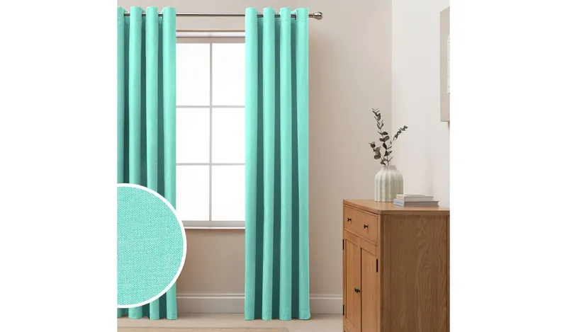 Habitat Blackout Eyelet Curtain