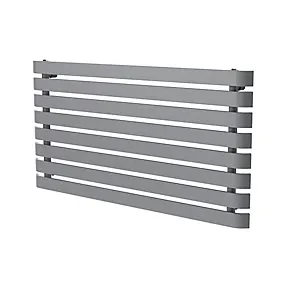 GoodHome Wilsona CH6201200SG Single Grey Horizontal Designer 2477BTU Radiator, (W)1200mm x (H)620mm