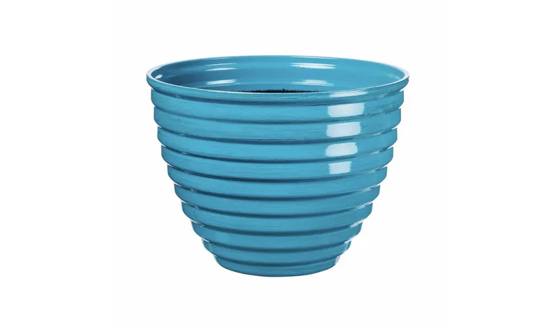 Premier Decorations 30cm Polypropylene Aqua Plant Pot