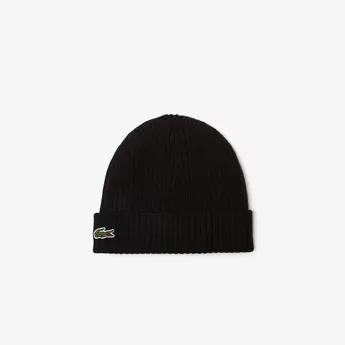 Lacoste Men's Ribbed Knitted Beanie
