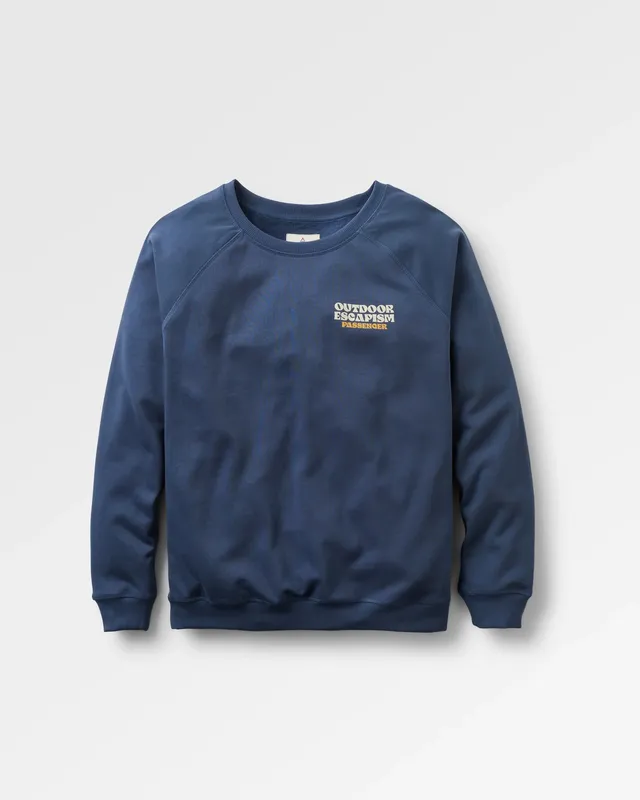 Passenger Clothing Patch Sweatshirt - Rich Navy