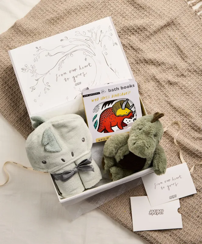 Mamas & Papas Dinosaur Bathtime Gift Box