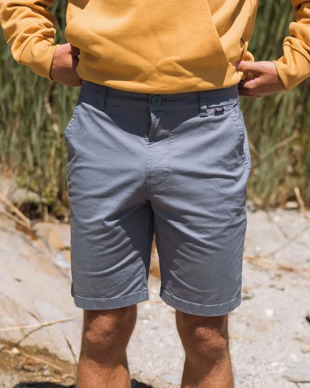 Passenger Clothing 365 Light Cotton Shorts - Storm Grey