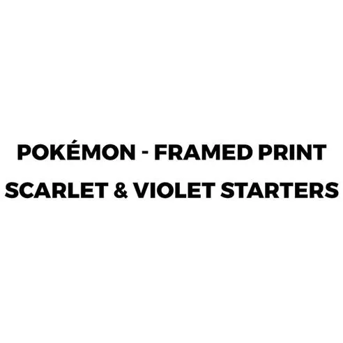 Pokemon Pokémon - Framed print Scarlet & Violet Starters