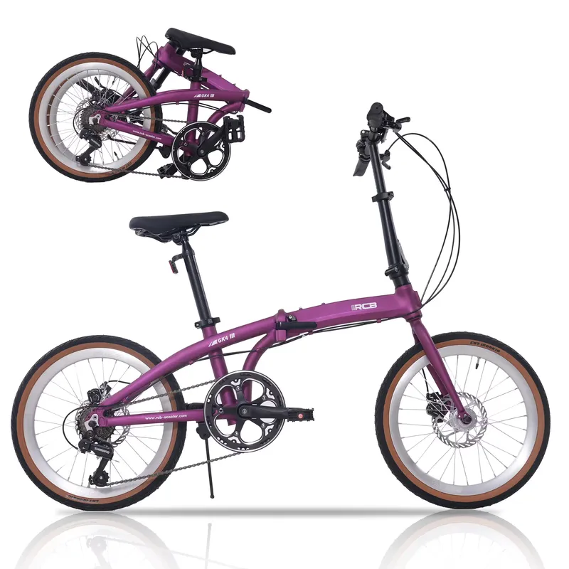 RCB Folding bike 20" aluminium, 7-speed, disc brakes RCB GK4, age 14+