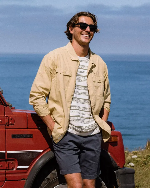 Passenger Clothing Acreage Cotton LS Shirt - Warm Beige