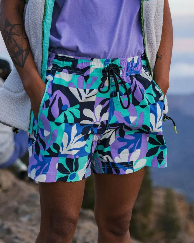 Passenger Clothing Way Out NetPlus® All Purpose Short - Mountain Foliage Purple