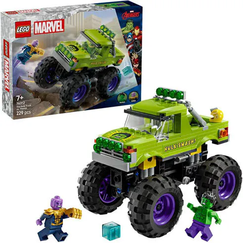 LEGO Marvel The Hulk Truck vs. Thanos Set 76312
