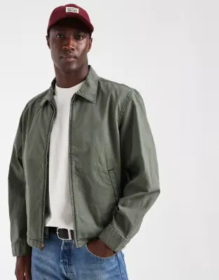 castro zipped jacket in grey