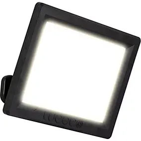 Luceco Adjustable Matt Black Integrated LED Outdoor Flood light