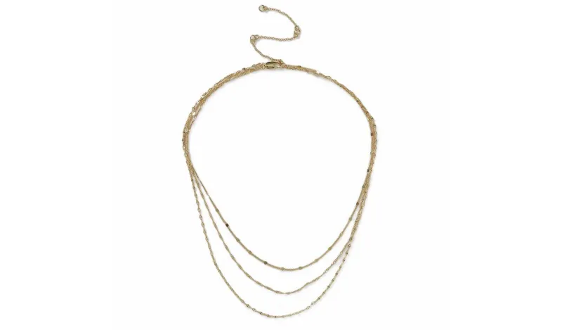 Liars & Lovers Gold Plated Multilayer Chain Necklace