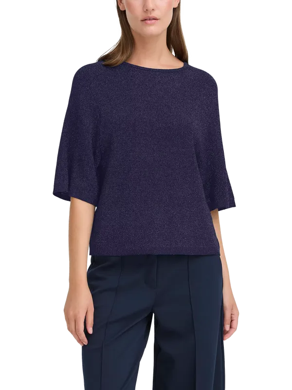ICHI Cody Shimmer Knit Jumper