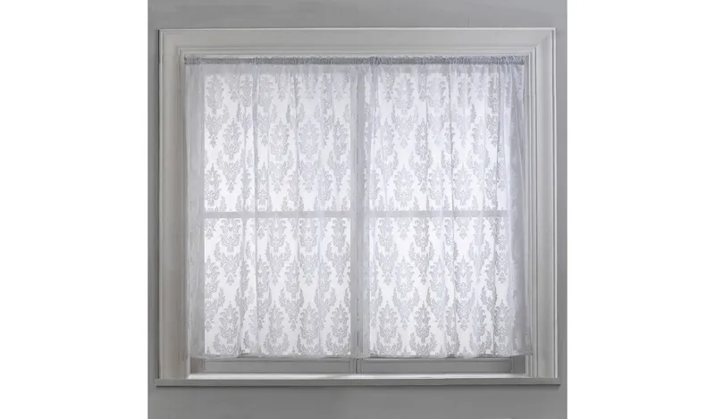 Argos Home Damask Net Pencil Pleat Curtain