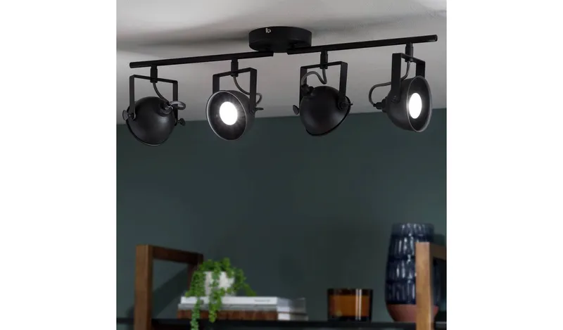 Argos Home Loft Living 4 Light Spotlight - Dark Grey