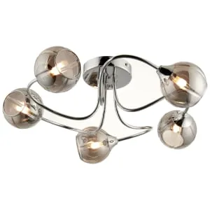 Rhian Semi Flush LED 5 Spot Light