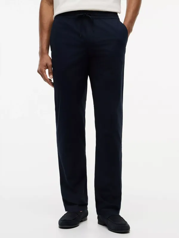 Tommy Hilfiger Denton Cotton Rich Slim Fit Chinos, Dark Blue