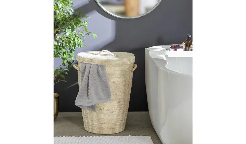 Habitat 86 Litre Laundry Basket - Natural