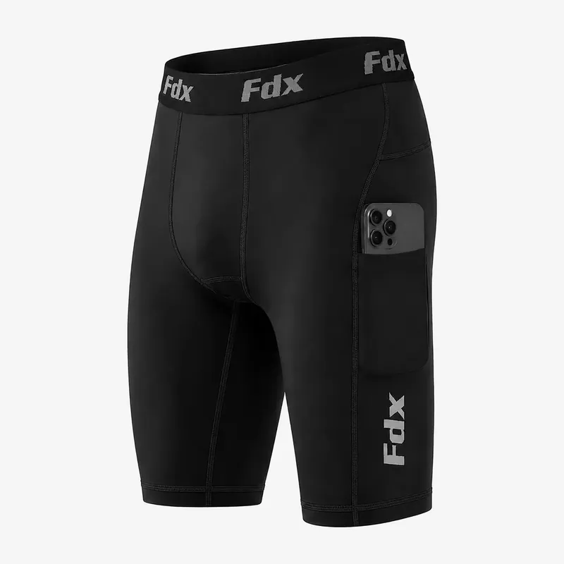 FDX Men’s Compression Running Shorts Breathable Gym Tight Fit Training Shorts