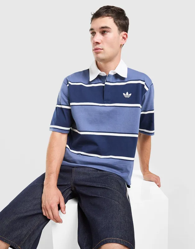 adidas Originals Striped Rugby Polo Shirt