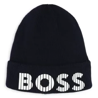 Boss Kids' Ribbed Beanie