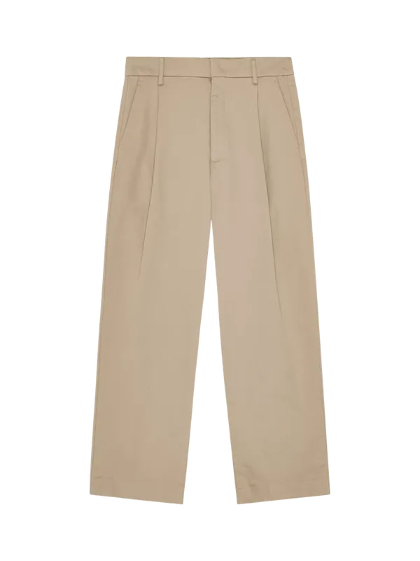 NN.07 Kay Relaxed Fit Trousers, Desert Khaki