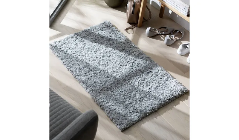 Habitat Shimmer Grey Rug - 80x150cm