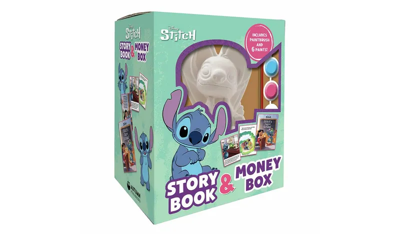 Disney Stitch Story Book and Money Box