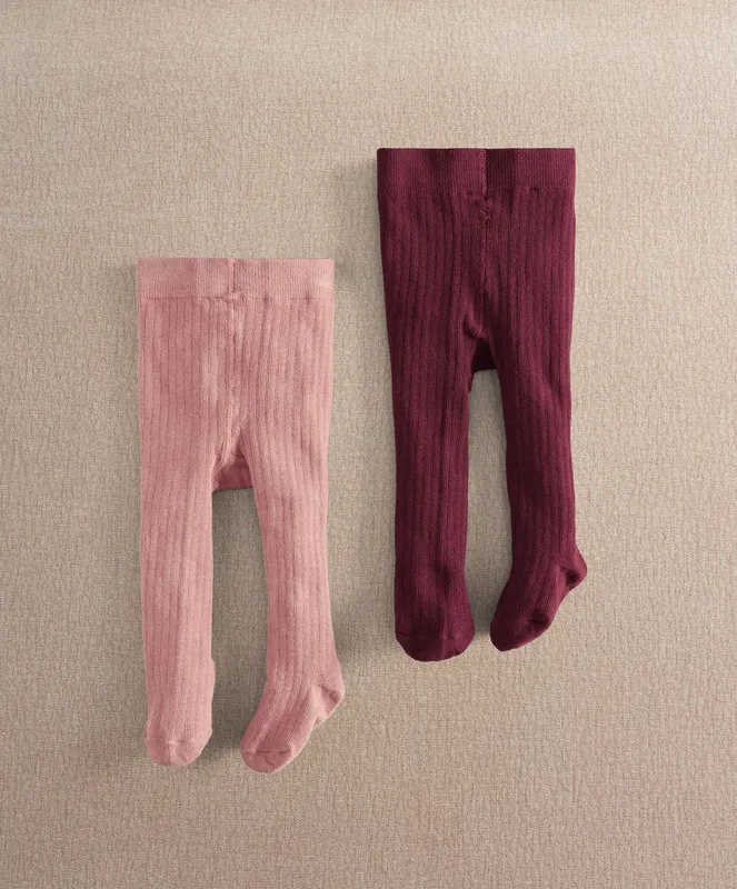 Mamas & Papas Pink Tights ( Pack of 2)